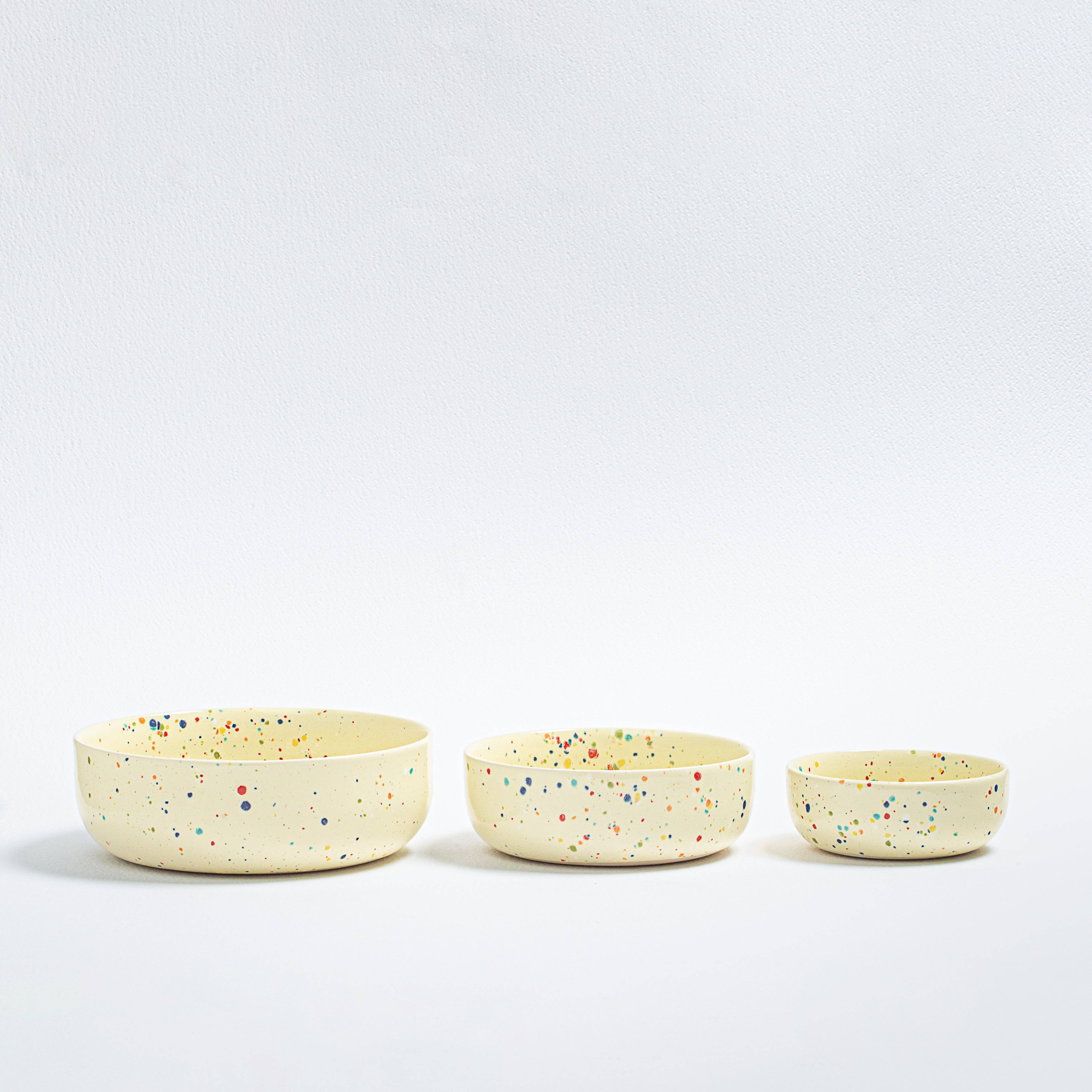 Party Bowl Trilogy Set 3 pieces - Yellow