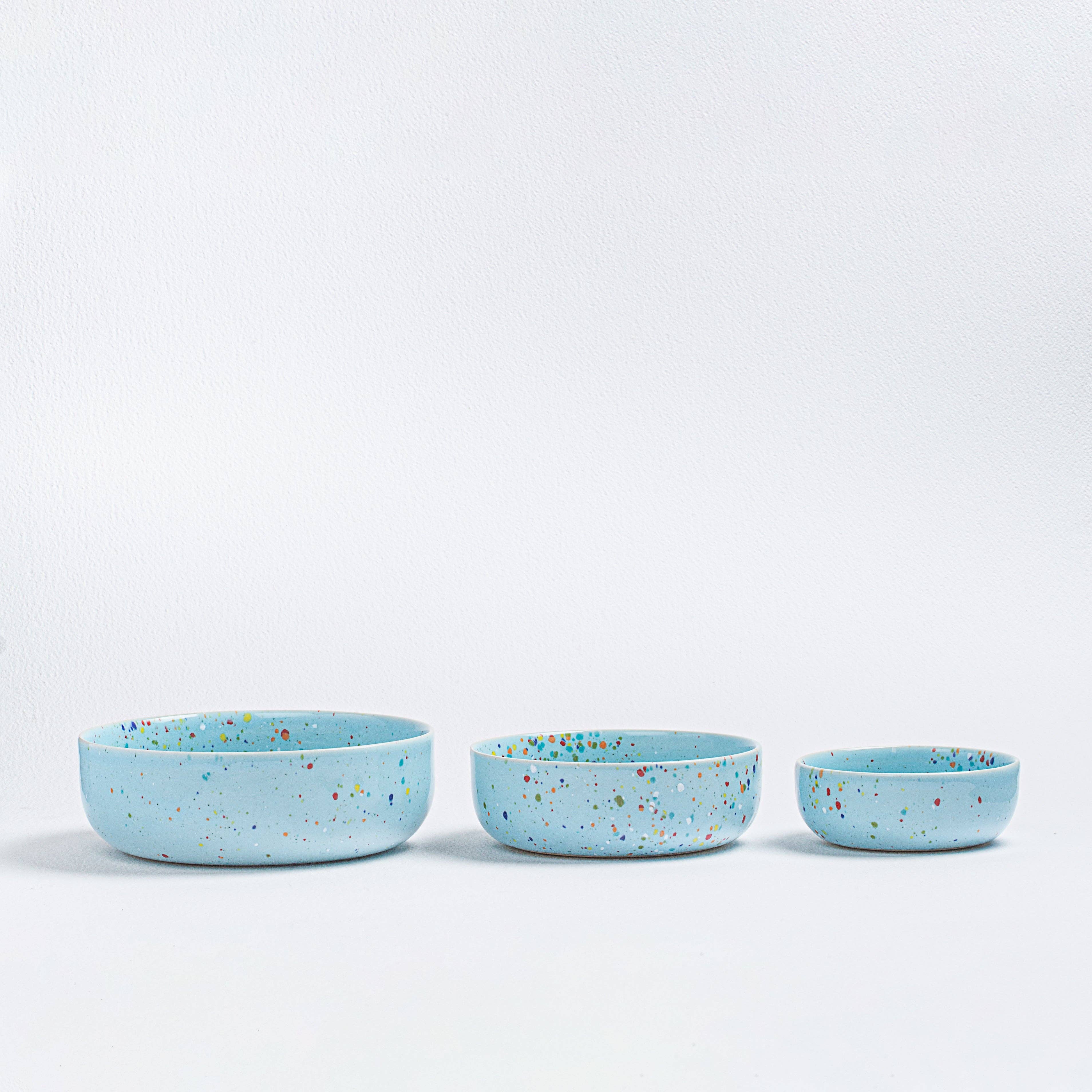 Party Bowl Trilogy Set 3 pieces - Blue