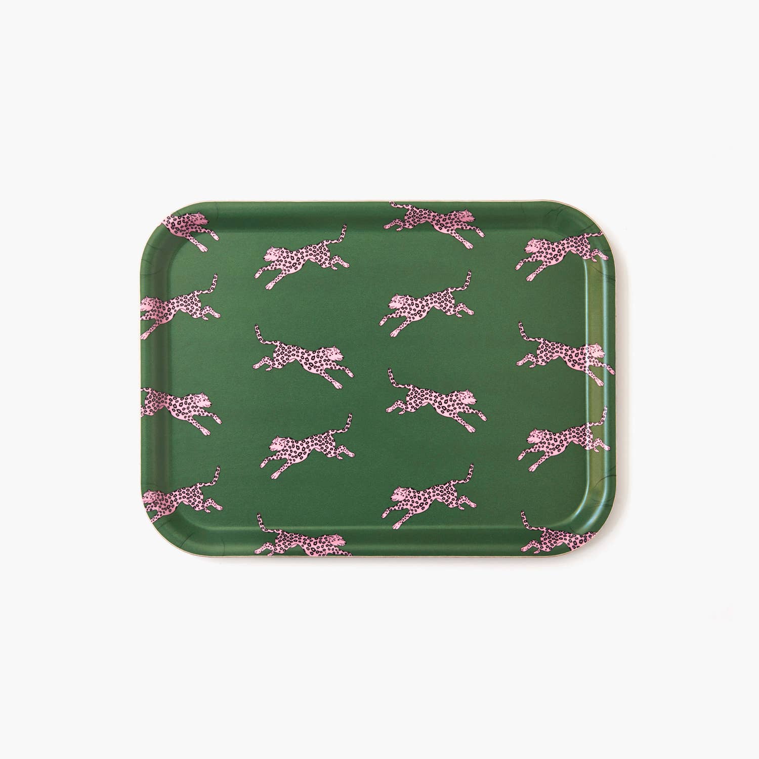 Pink Leopard Serving Tray - 27x20 cm