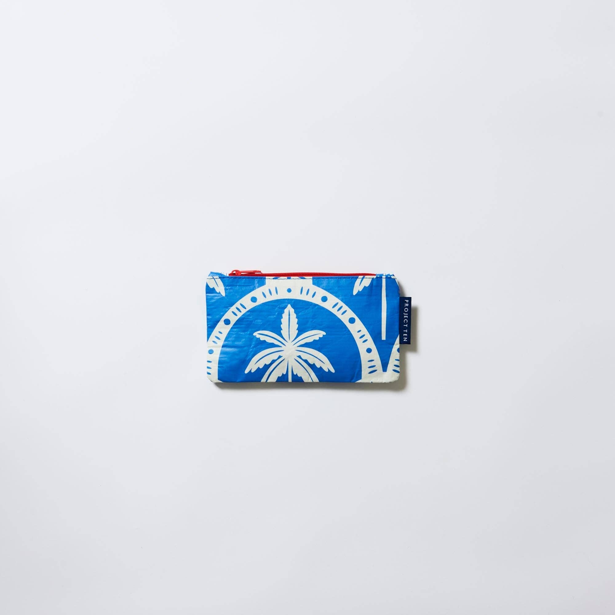Tiny Zip Pouch – Blue Palm