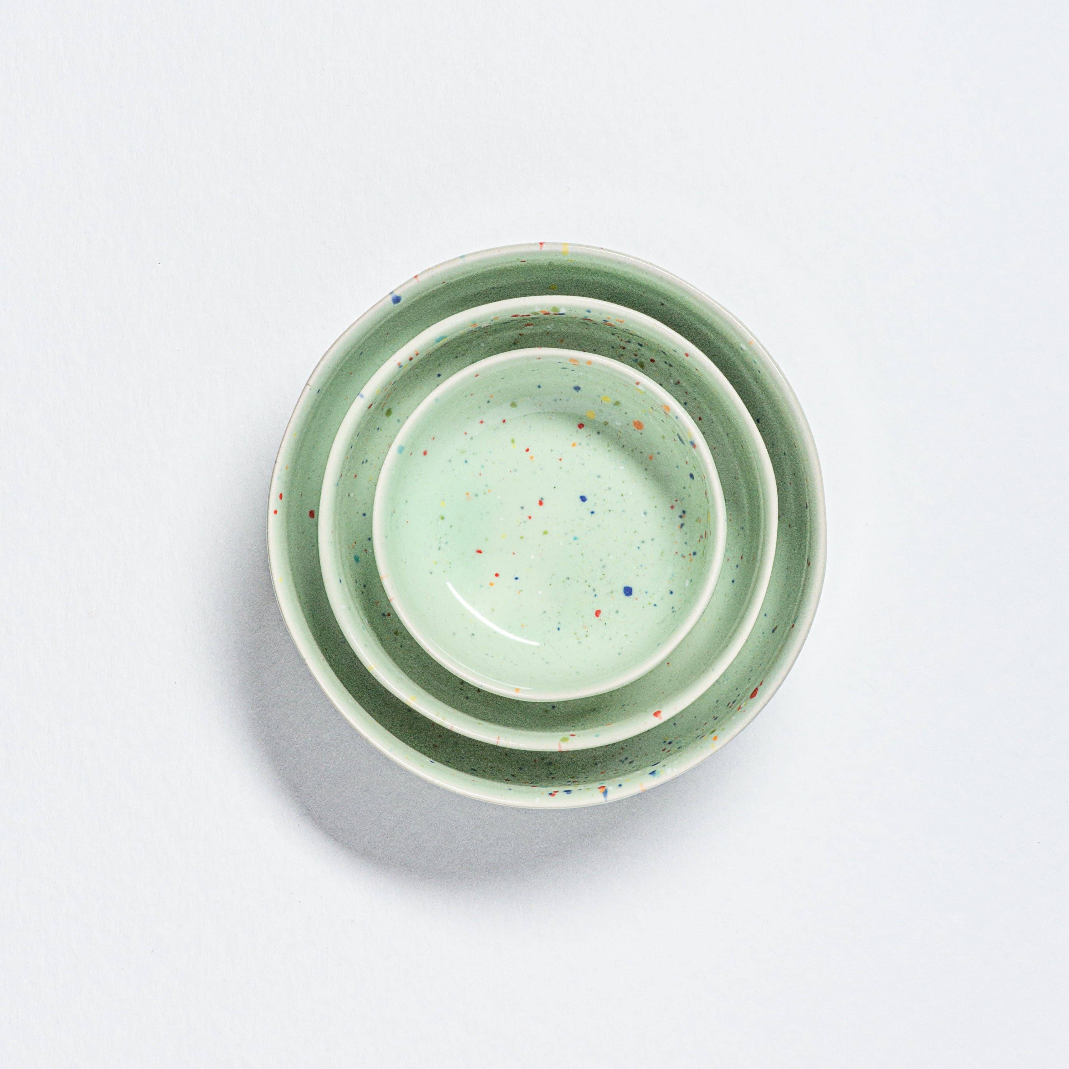 Party Bowl Trilogy Set 3 pieces - Green