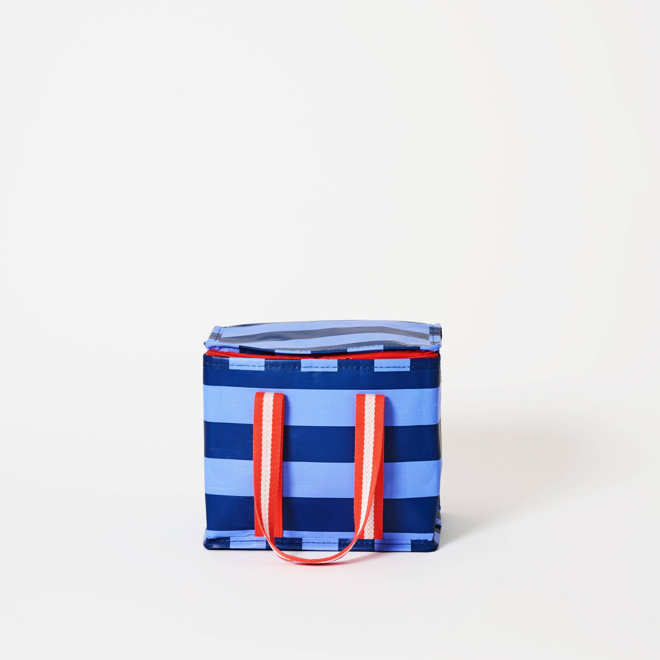 Mini Insulated Tote – Blue Stripe
