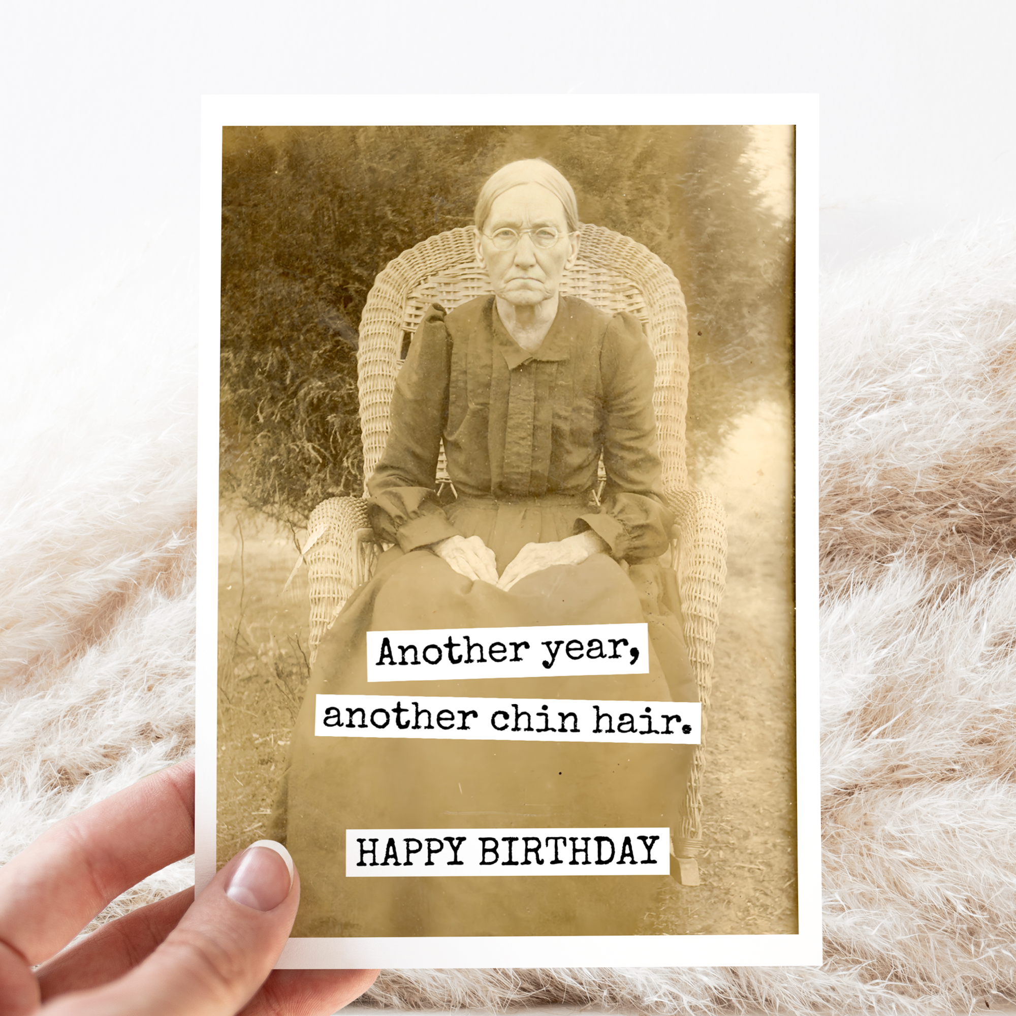 Another Year, Another Chin Hair Birthday Card