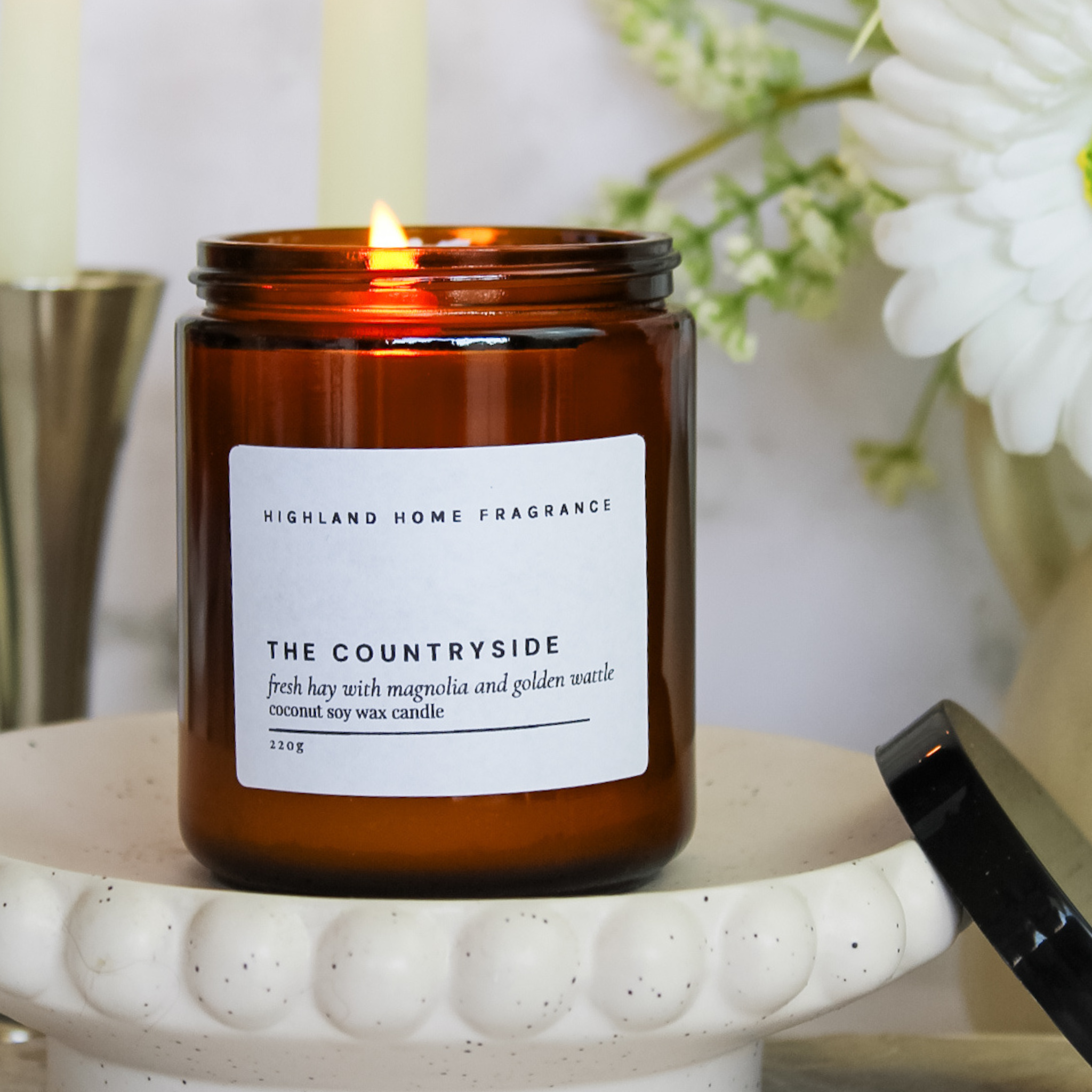 The Countryside | Florals & Fresh Hay - 220g CocoSoy Candle