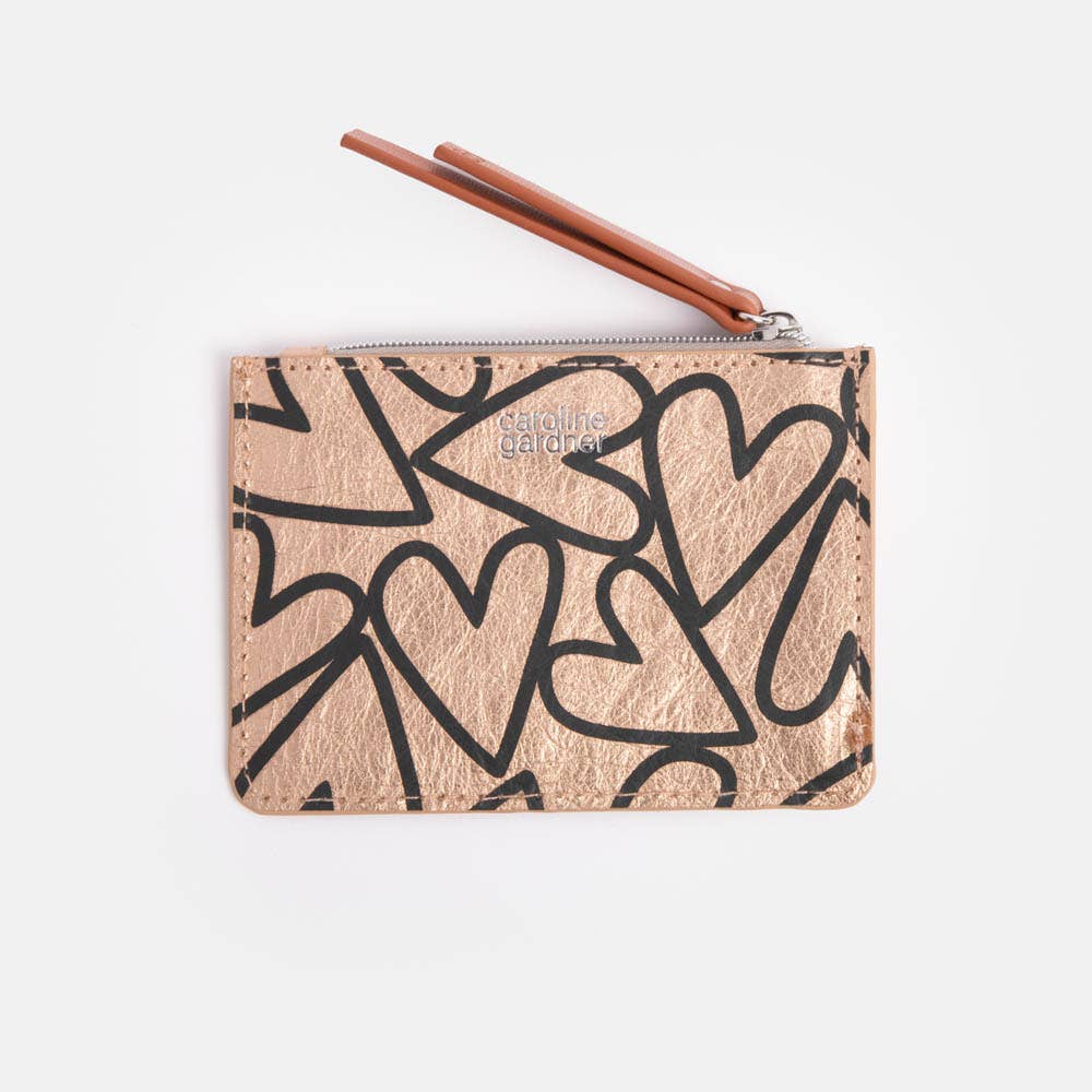 Heart Rose Gold Kraft Purse